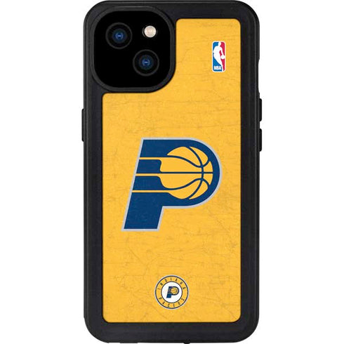 NBA Indiana Pacers Distressed iPhone 15 Plus Waterproof Case